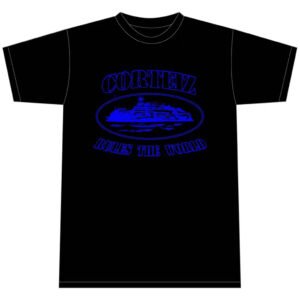 Corteiz Alcatraz T-shirt Black-Blue