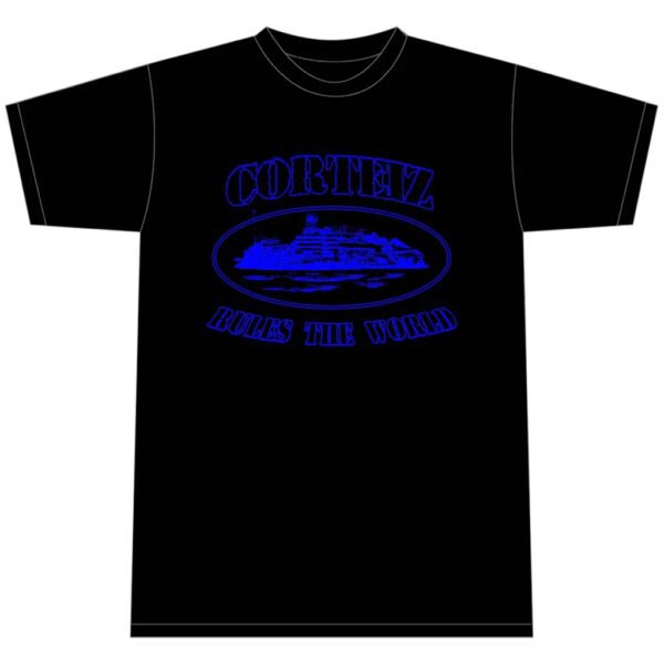 Corteiz Alcatraz T-shirt Black-Blue