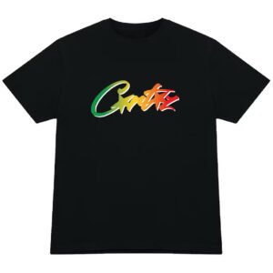 Corteiz Allstarz Gradient Carni T-shirt Black