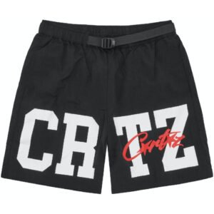 Corteiz Crtz Nylon Shorts in Black