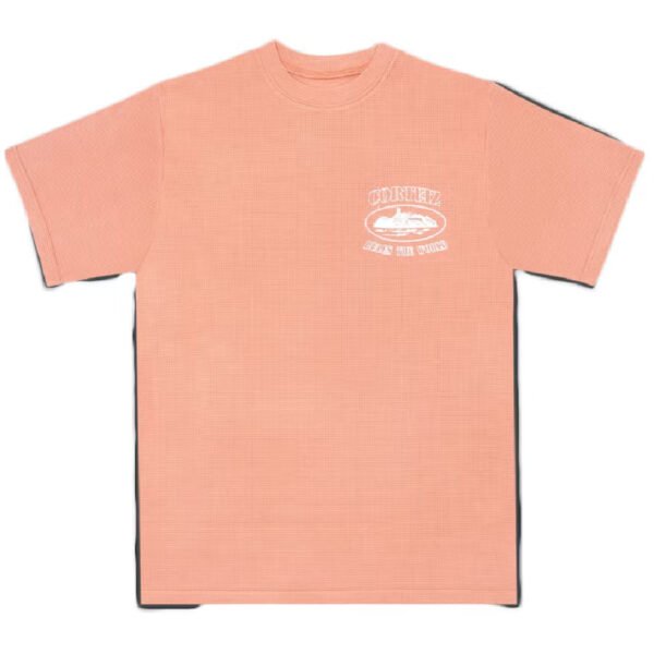 Corteiz Insignia Short sleeve Waffle T-Shirt Salmon