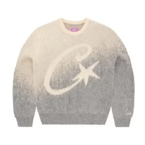 Corteiz C Star Gradient Mohair Knit Sweatshirt